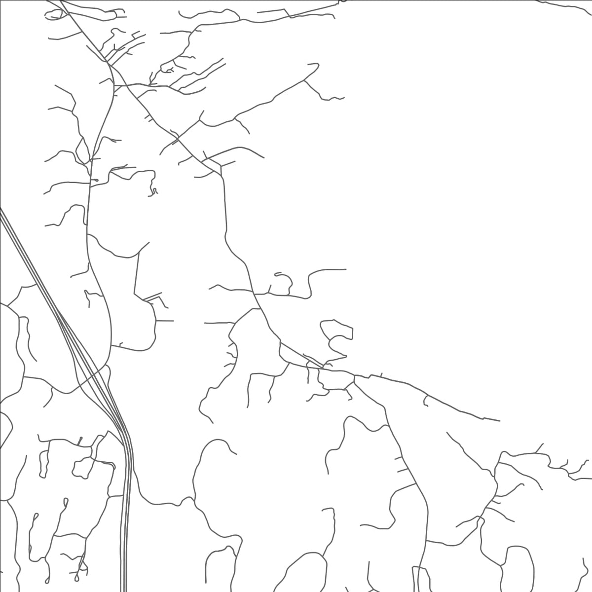 ROAD MAP OF TESUQUE, NEW MEXICO BY MAPBAKES
