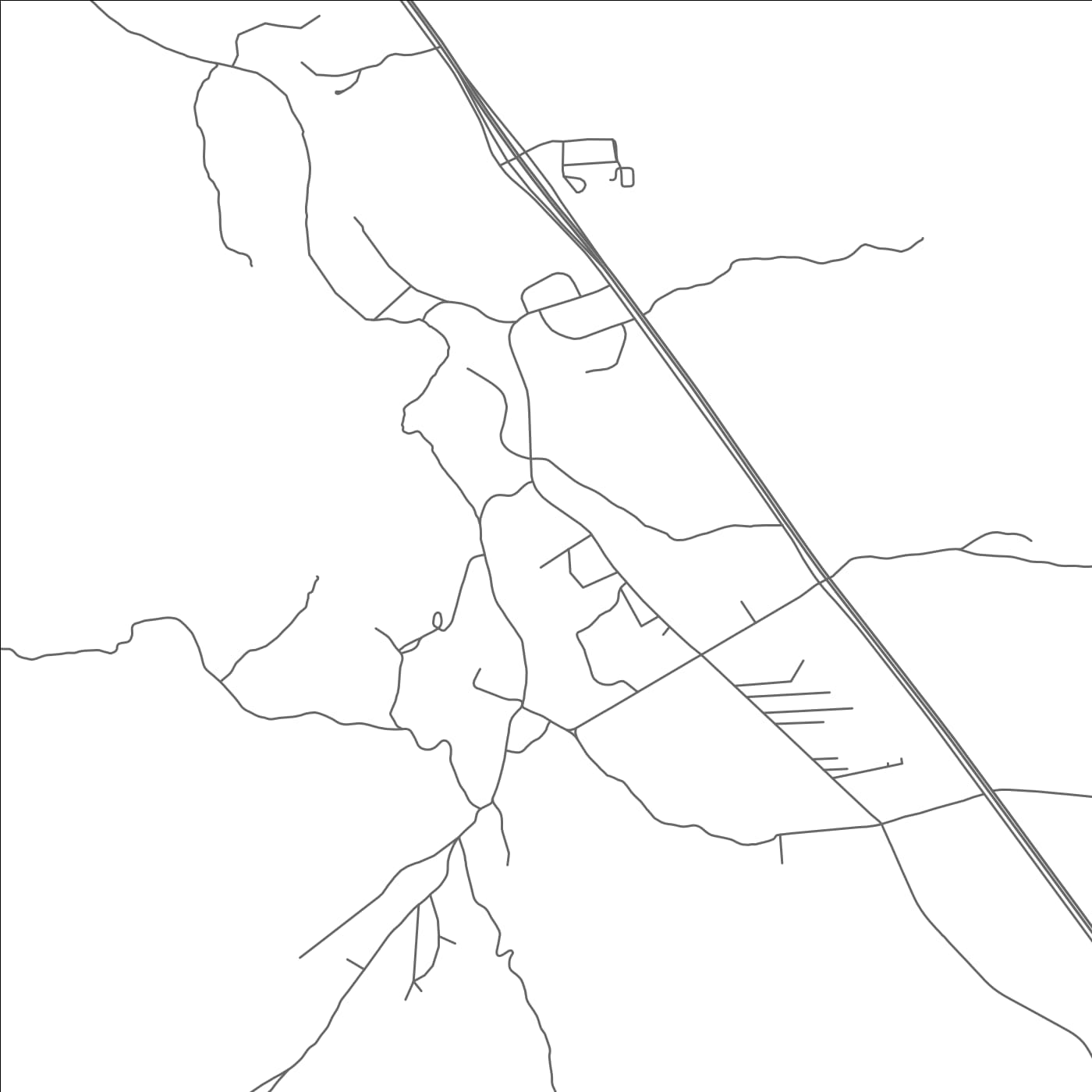 ROAD MAP OF TESUQUE PUEBLO, NEW MEXICO BY MAPBAKES