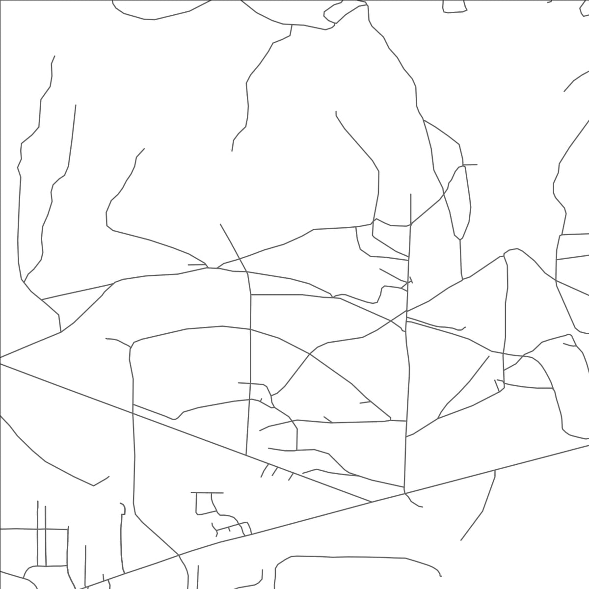 ROAD MAP OF THOREAU, NEW MEXICO BY MAPBAKES