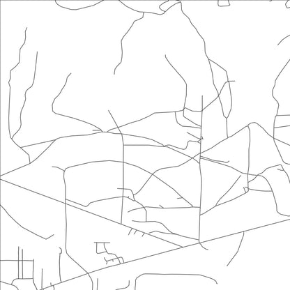 ROAD MAP OF THOREAU, NEW MEXICO BY MAPBAKES