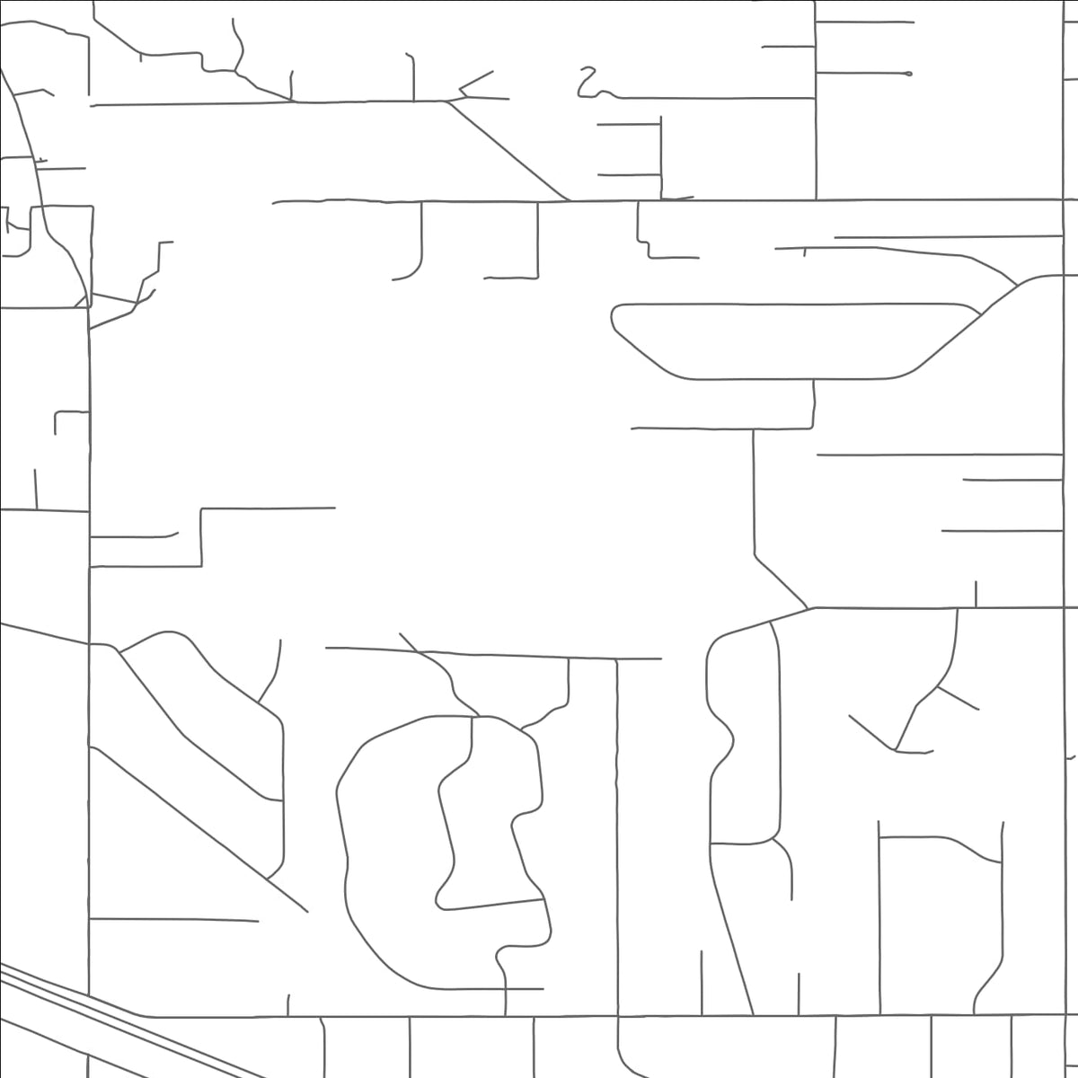 ROAD MAP OF THUNDER MOUNTAIN, NEW MEXICO BY MAPBAKES