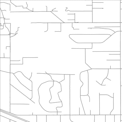 ROAD MAP OF THUNDER MOUNTAIN, NEW MEXICO BY MAPBAKES