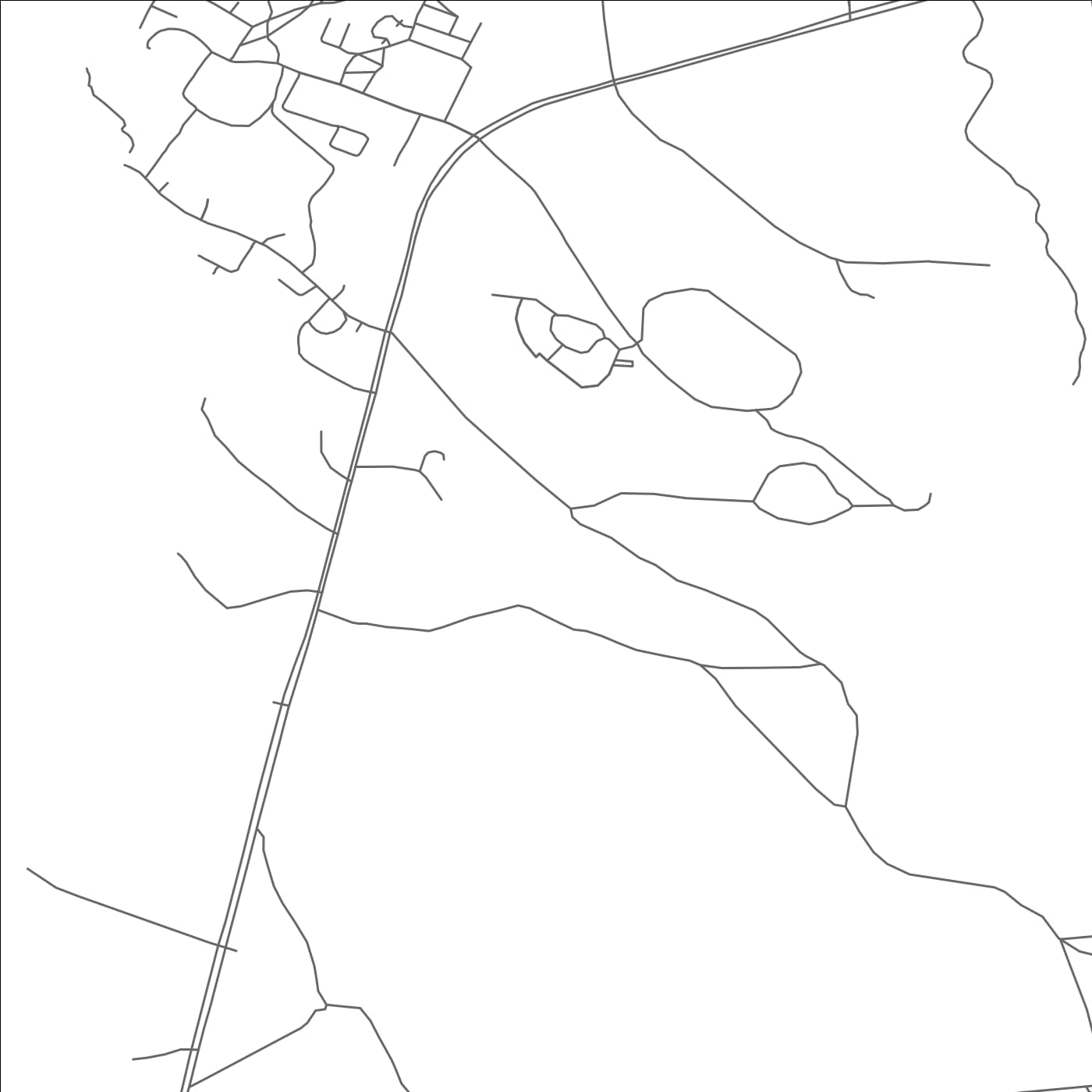 ROAD MAP OF TOHATCHI, NEW MEXICO BY MAPBAKES