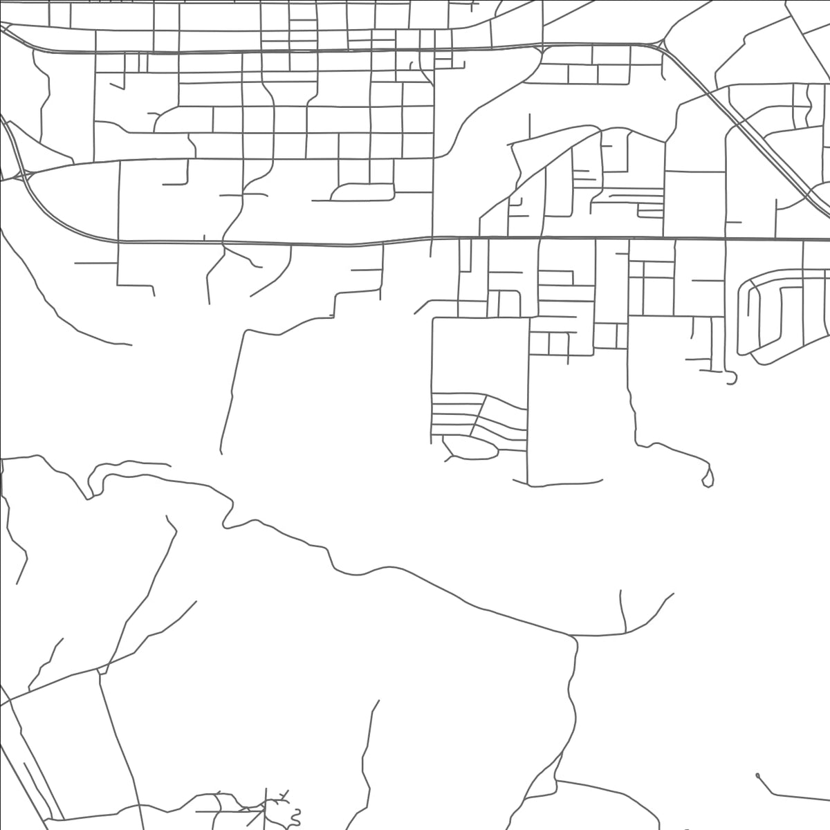 ROAD MAP OF TOTAH VISTA, NEW MEXICO BY MAPBAKES