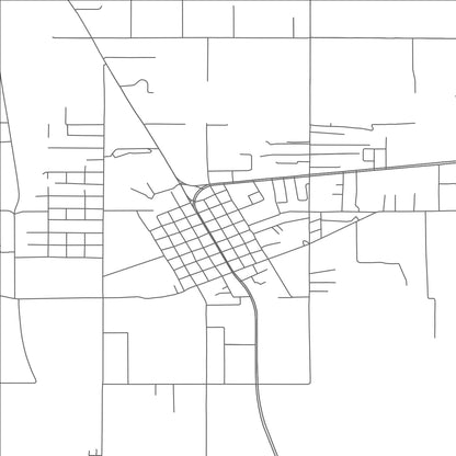 ROAD MAP OF TULAROSA, NEW MEXICO BY MAPBAKES