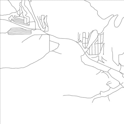 ROAD MAP OF TWIN FORKS, NEW MEXICO BY MAPBAKES