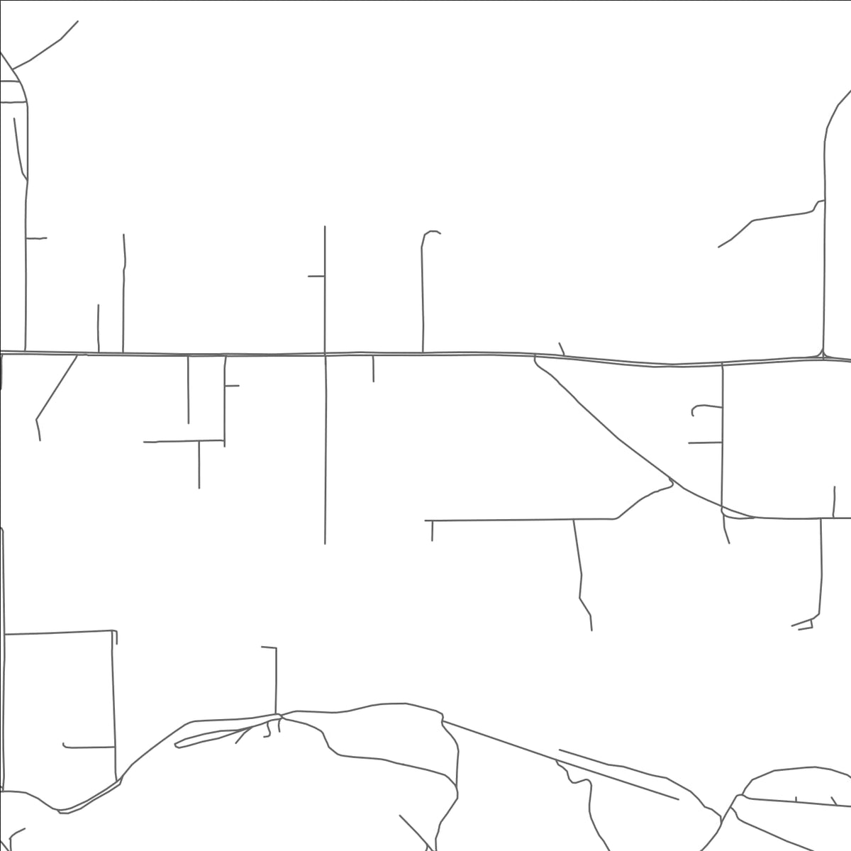 ROAD MAP OF WATERFLOW, NEW MEXICO BY MAPBAKES