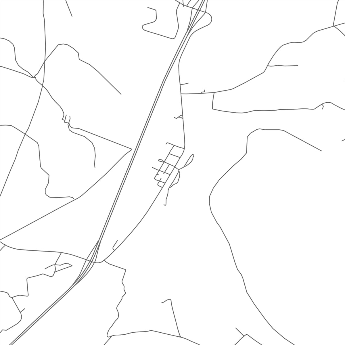 ROAD MAP OF WATROUS, NEW MEXICO BY MAPBAKES