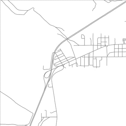 ROAD MAP OF WILLIAMSBURG, NEW MEXICO BY MAPBAKES