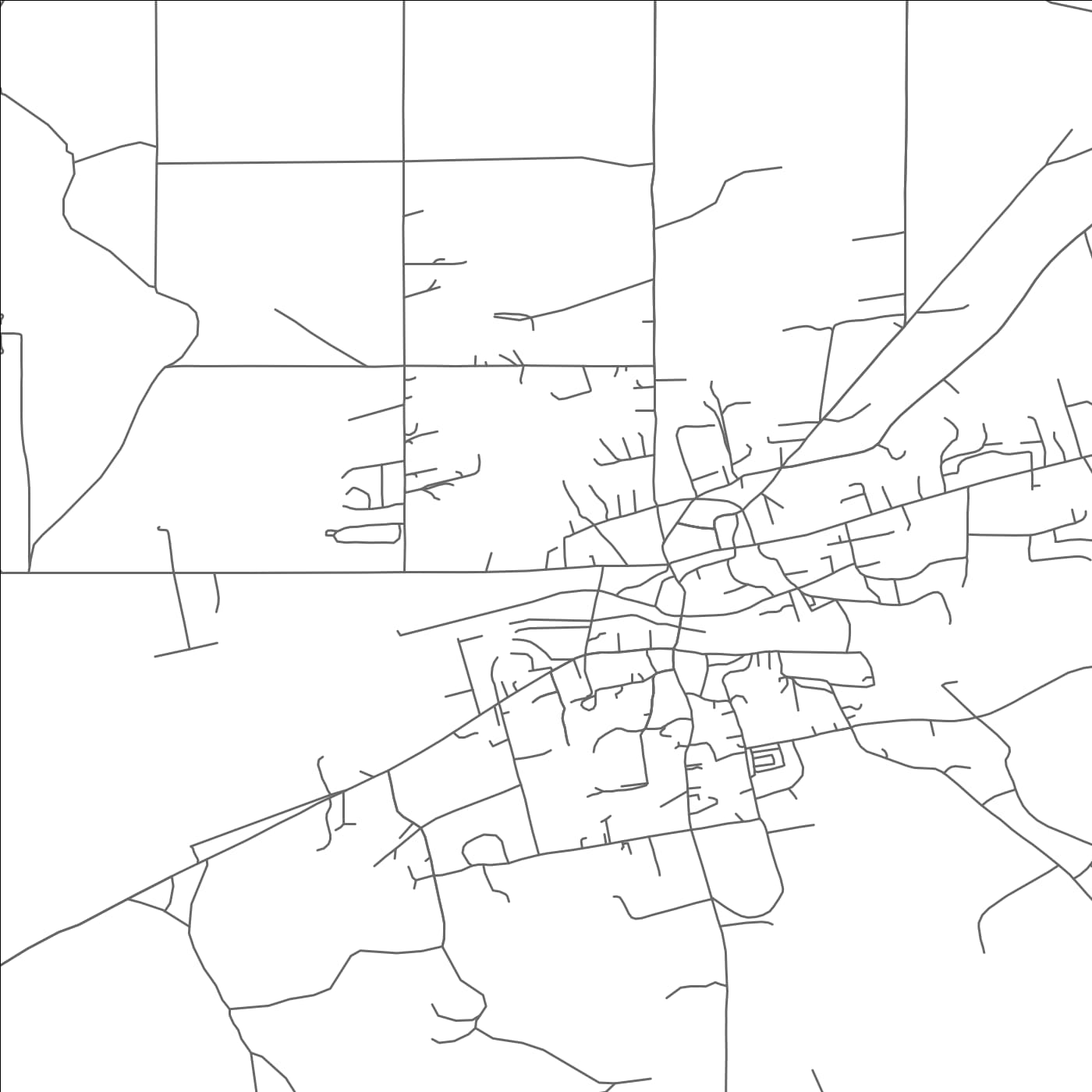 ROAD MAP OF ZUNI PUEBLO, NEW MEXICO BY MAPBAKES