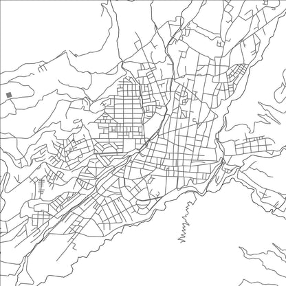 ROAD MAP OF ABANCAY, PERU BY MAPBAKES