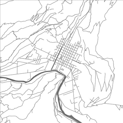 ROAD MAP OF CALCA, PERU BY MAPBAKES