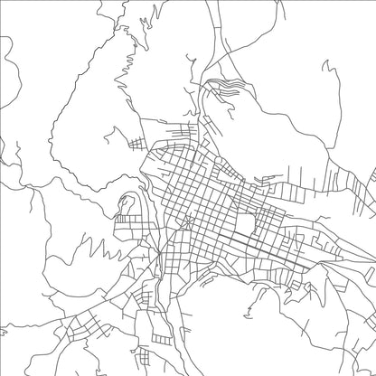 ROAD MAP OF HUAMACHUCO, PERU BY MAPBAKES