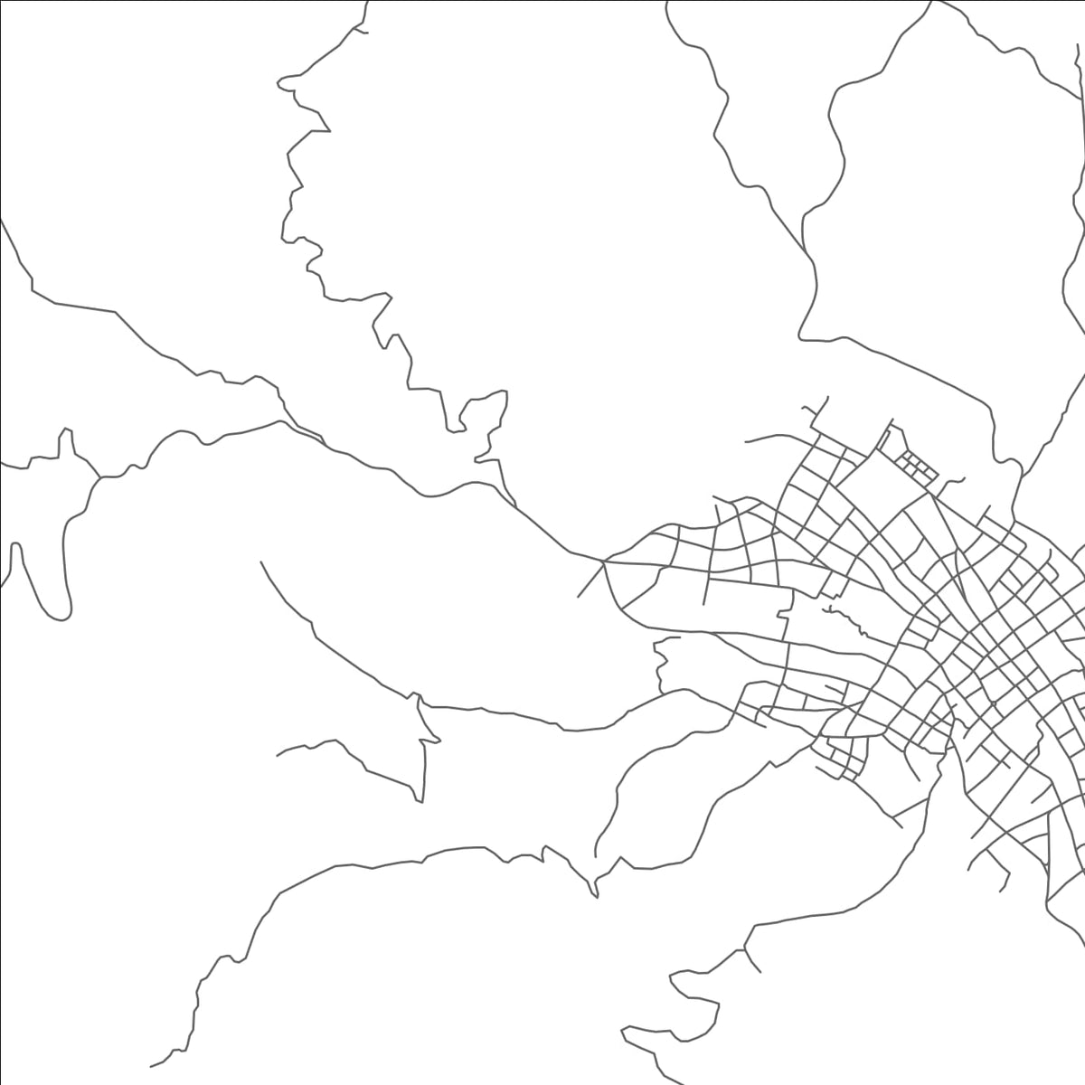 ROAD MAP OF LAMAS, PERU BY MAPBAKES