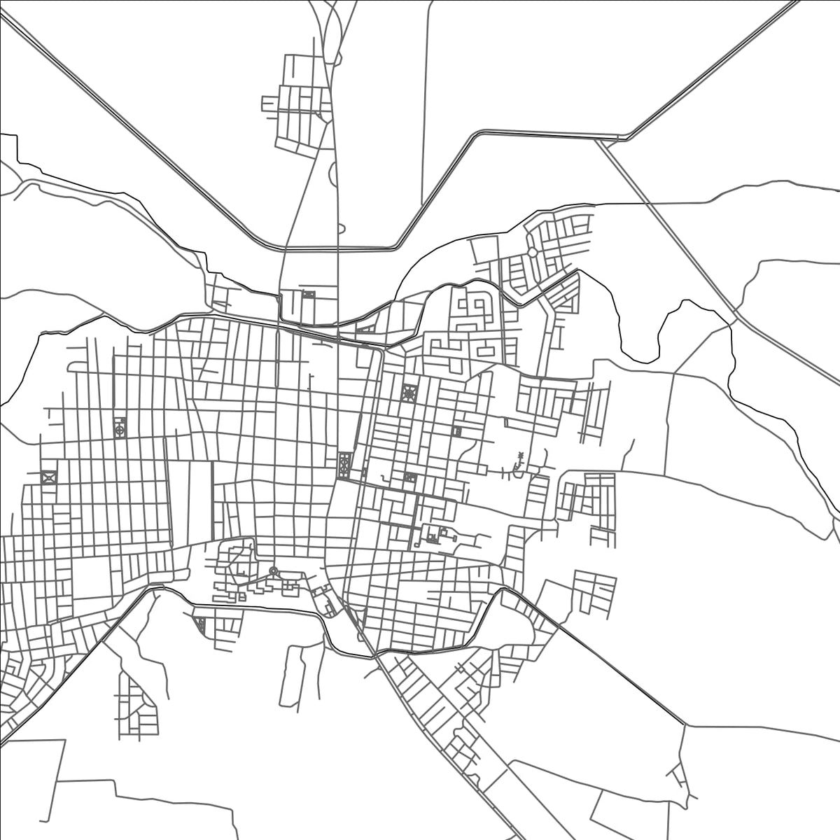 ROAD MAP OF LAMBAYEQUE, PERU BY MAPBAKES