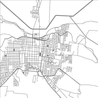 ROAD MAP OF LAMBAYEQUE, PERU BY MAPBAKES