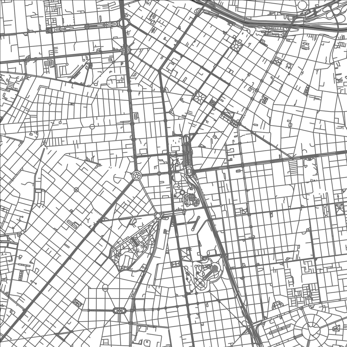 ROAD MAP OF LIMA, PERU BY MAPBAKES