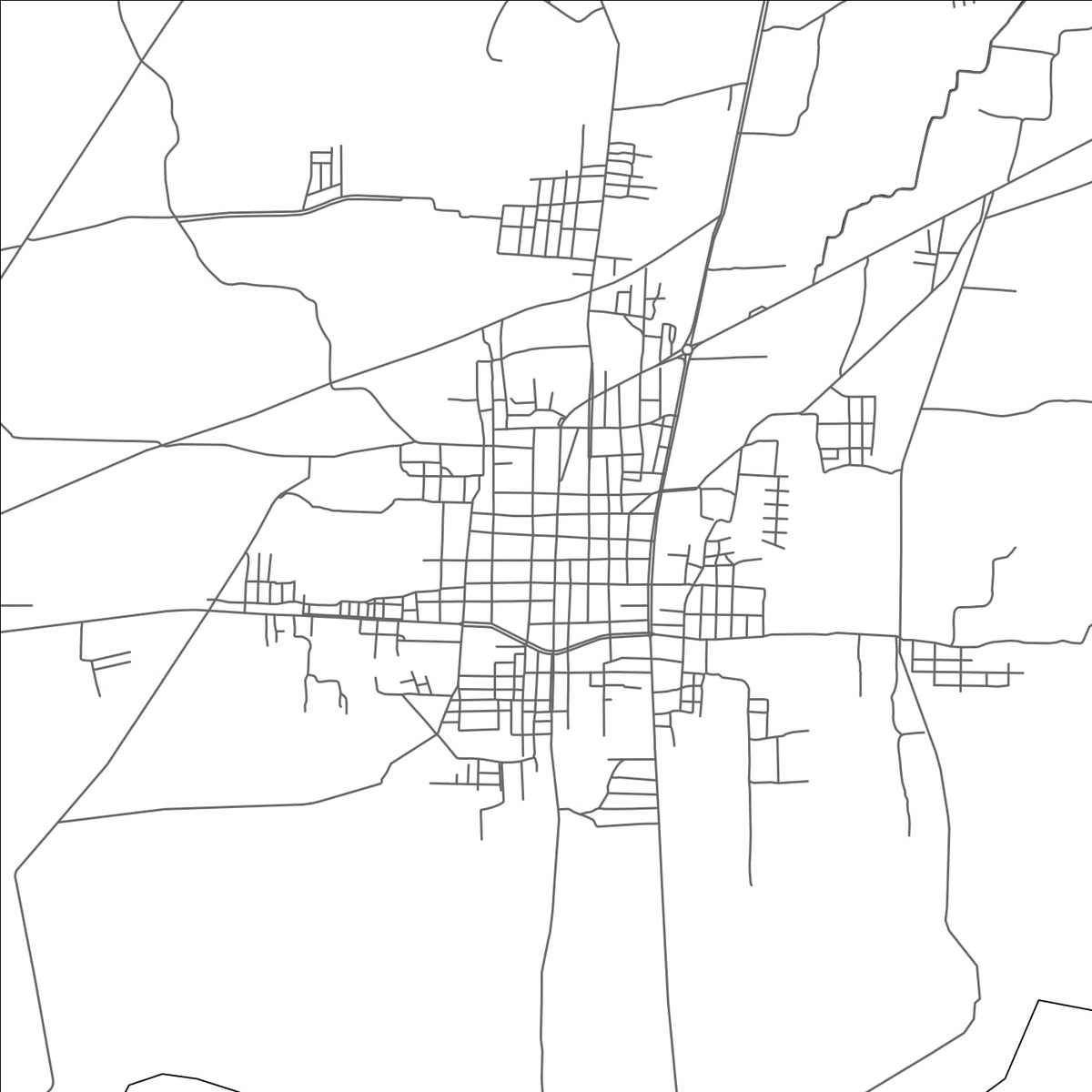 ROAD MAP OF MONSEFU, PERU BY MAPBAKES