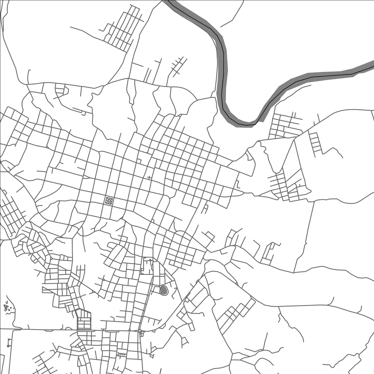 ROAD MAP OF MOYOBAMBA, PERU BY MAPBAKES