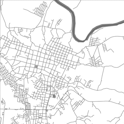 ROAD MAP OF MOYOBAMBA, PERU BY MAPBAKES