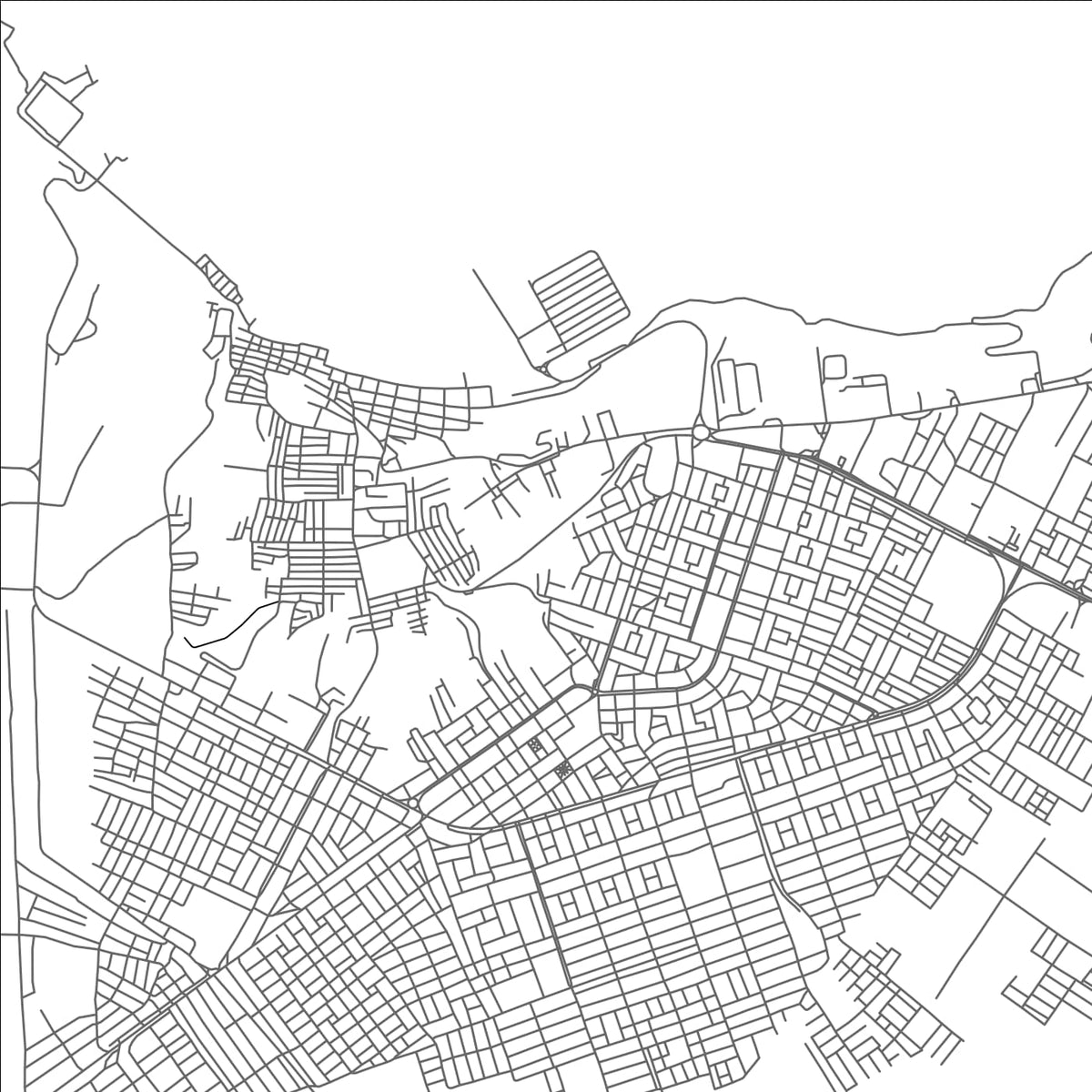 ROAD MAP OF PAITA, PERU BY MAPBAKES