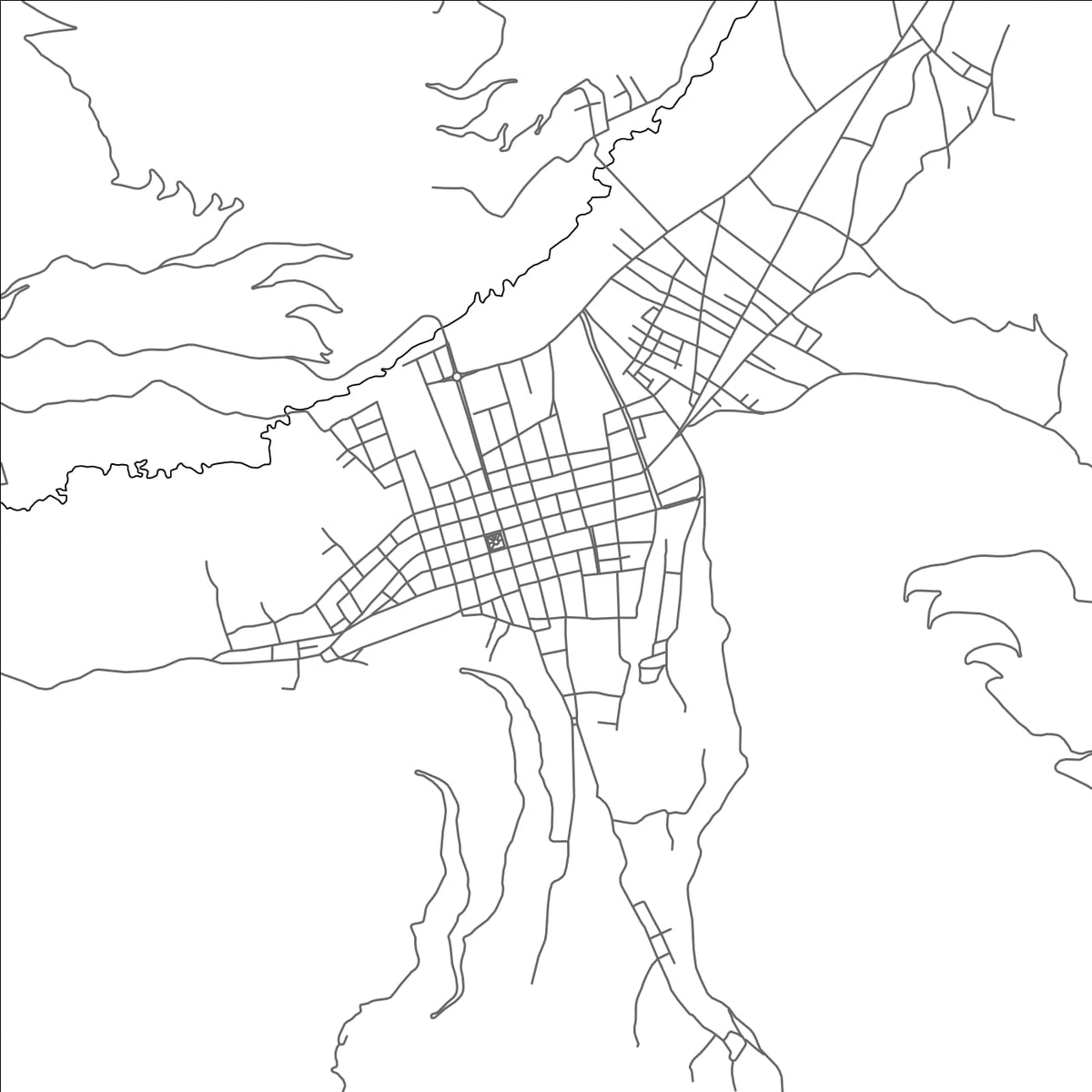 ROAD MAP OF PAMPAS, PERU BY MAPBAKES