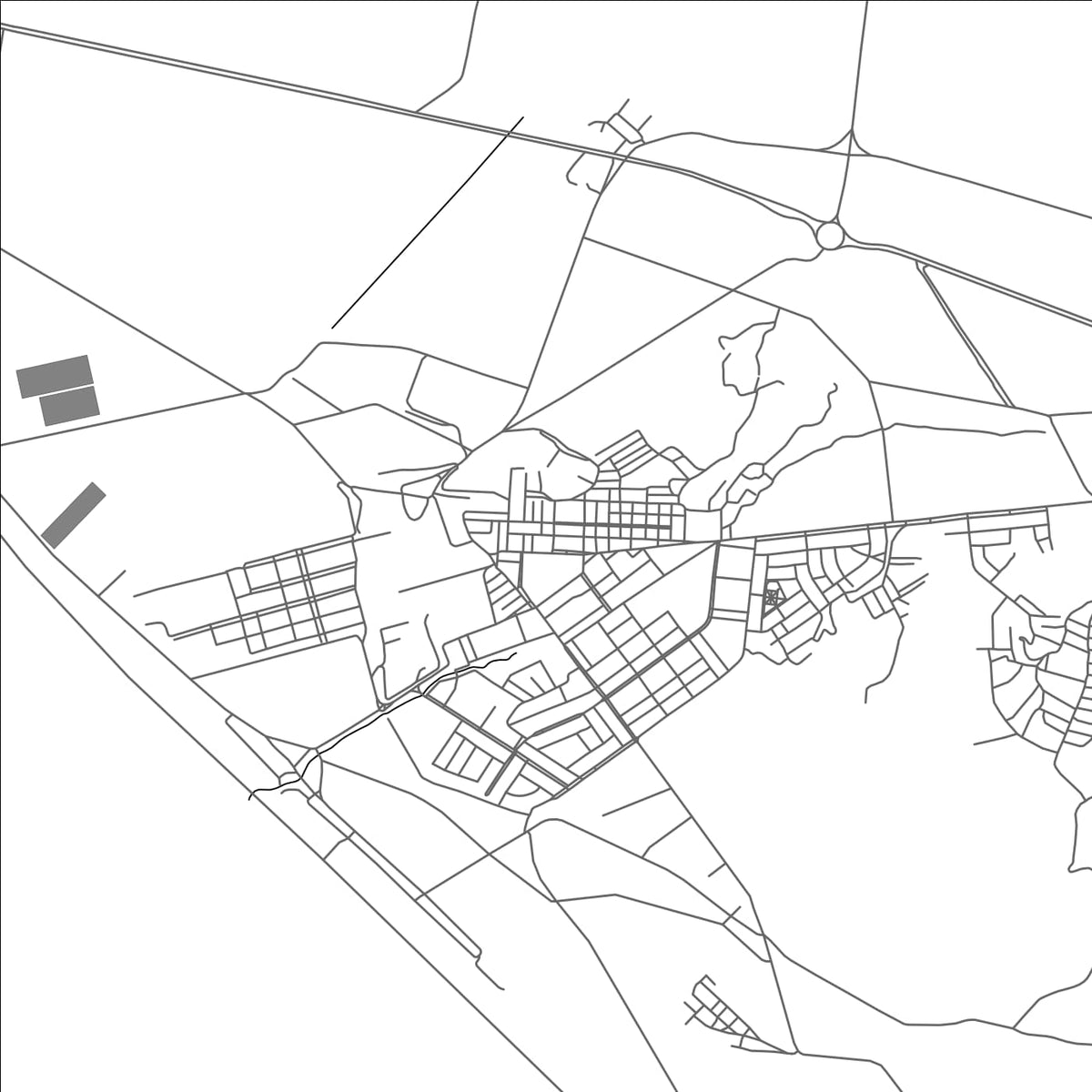 ROAD MAP OF PARAMONGA, PERU BY MAPBAKES
