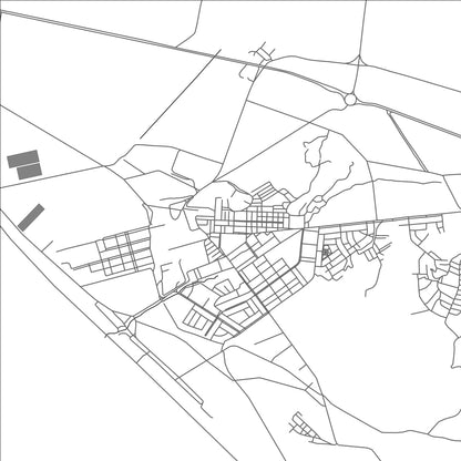 ROAD MAP OF PARAMONGA, PERU BY MAPBAKES