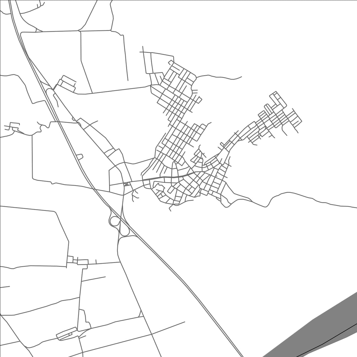 ROAD MAP OF PATIVILCA, PERU BY MAPBAKES