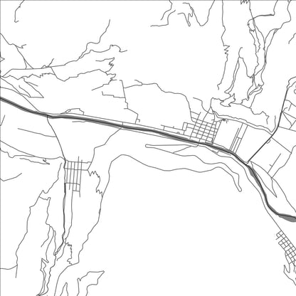 ROAD MAP OF PISAC, PERU BY MAPBAKES