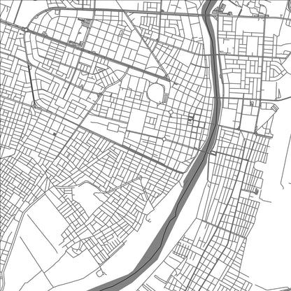 ROAD MAP OF PIURA, PERU BY MAPBAKES
