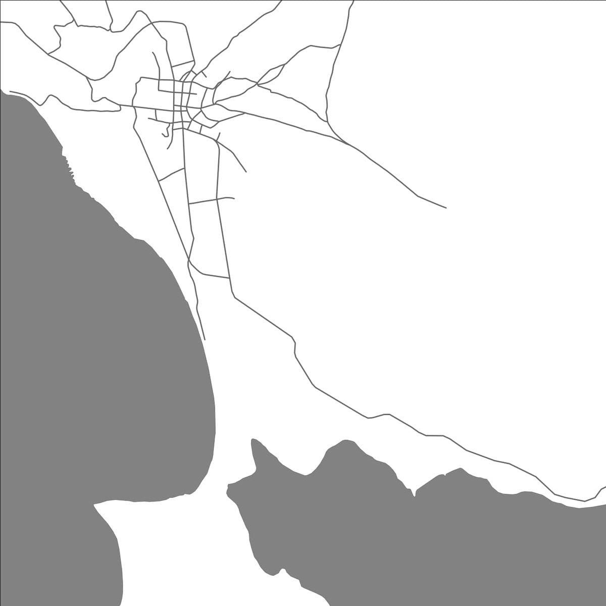 ROAD MAP OF PUTINA, PERU BY MAPBAKES
