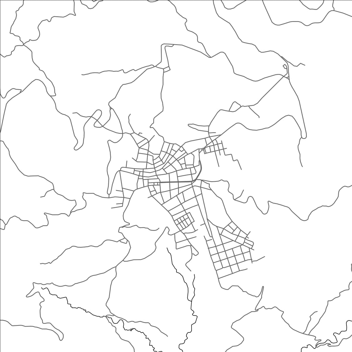 ROAD MAP OF SAN IGNACIO, PERU BY MAPBAKES