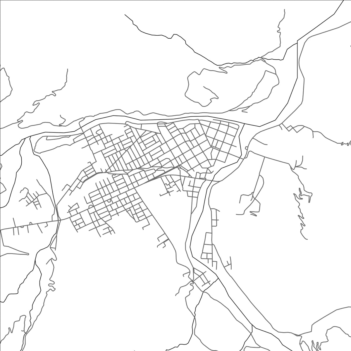 ROAD MAP OF SAN RAMON, PERU BY MAPBAKES