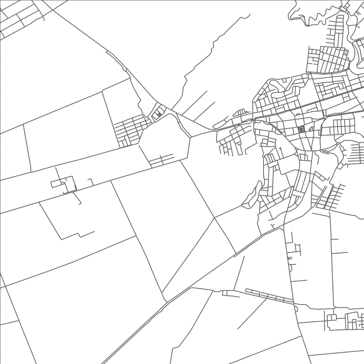 ROAD MAP OF SAN VICENTE DE CANETE, PERU BY MAPBAKES
