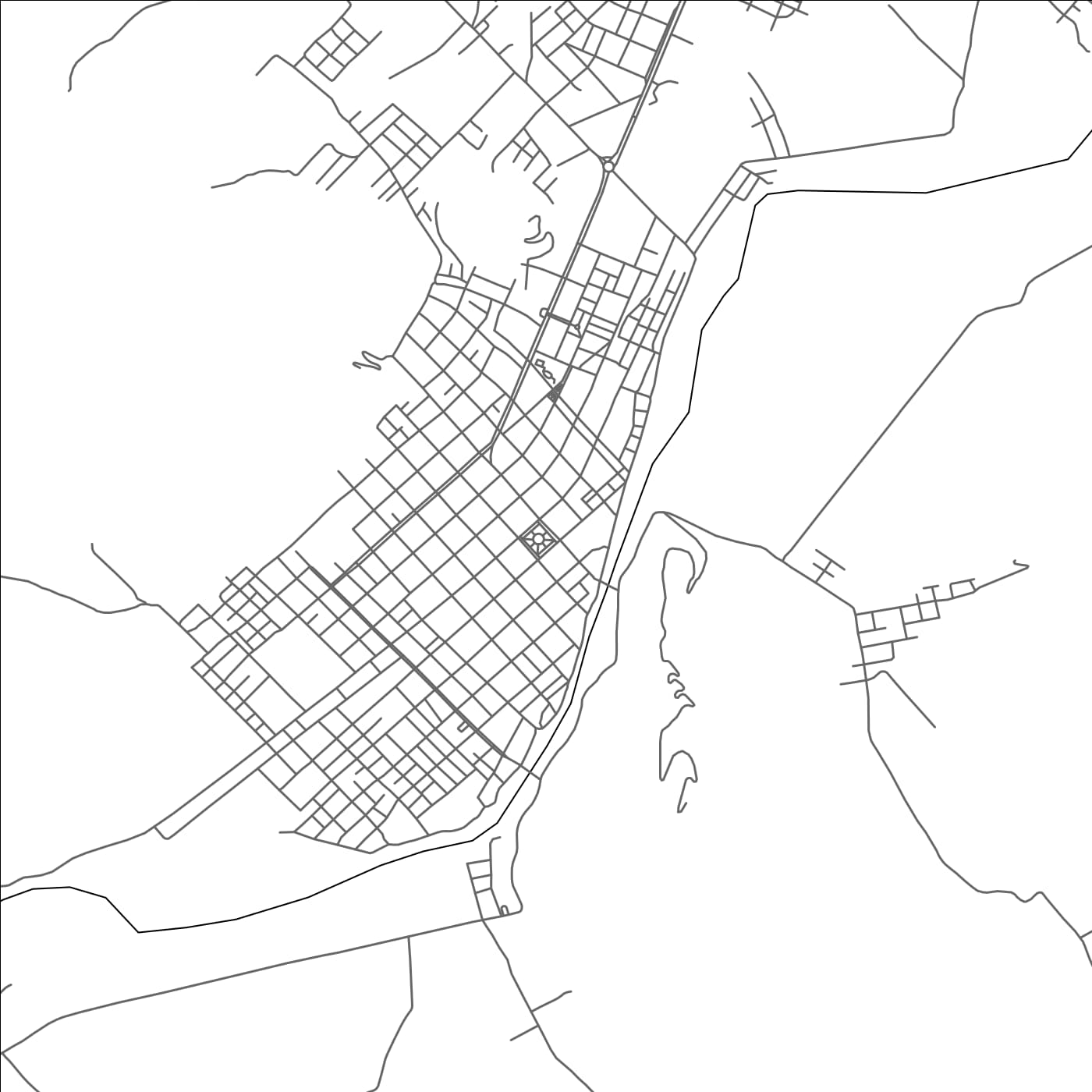 ROAD MAP OF SATIPO, PERU BY MAPBAKES