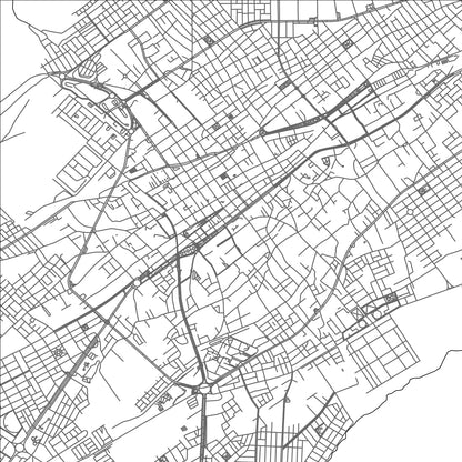 ROAD MAP OF TACNA, PERU BY MAPBAKES