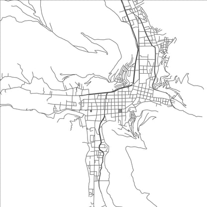 ROAD MAP OF TARMA, PERU BY MAPBAKES