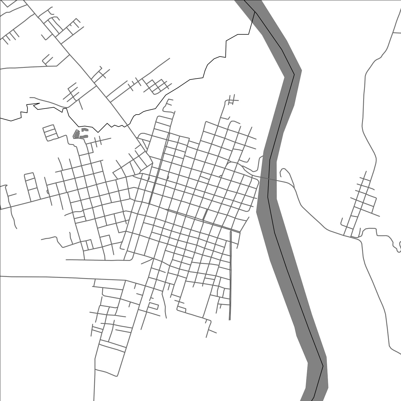 ROAD MAP OF TOCACHE NUEVO, PERU BY MAPBAKES