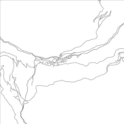 ROAD MAP OF YANAHUANCA, PERU BY MAPBAKES