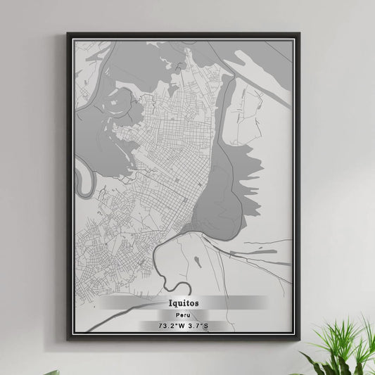 ROAD MAP OF IQUITOS, PERU BY MAPBAKES