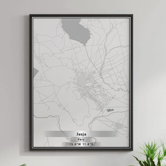 ROAD MAP OF JAUJA, PERU BY MAPBAKES