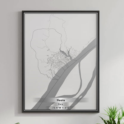 ROAD MAP OF NAUTA, PERU BY MAPBAKES