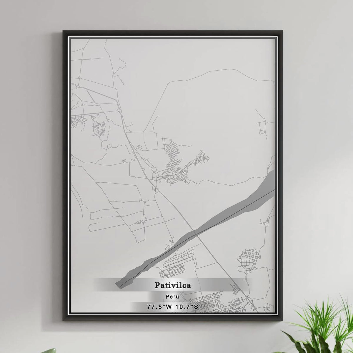ROAD MAP OF PATIVILCA, PERU BY MAPBAKES
