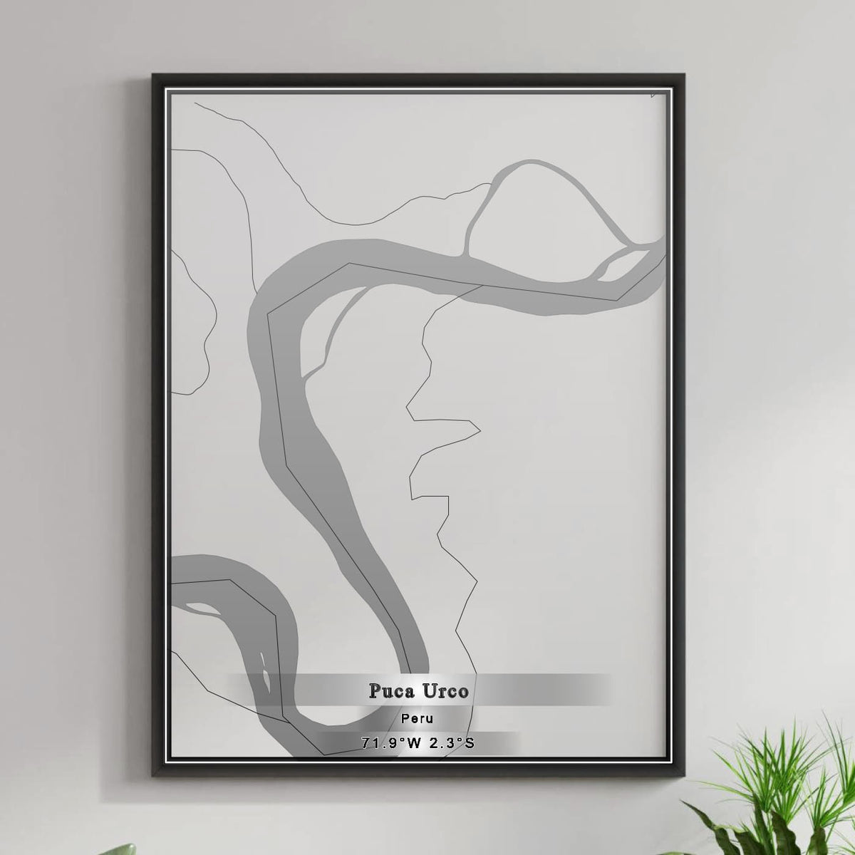ROAD MAP OF PUCA URCO, PERU BY MAPBAKES