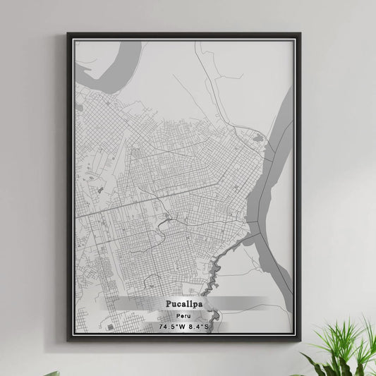 ROAD MAP OF PUCALLPA, PERU BY MAPBAKES