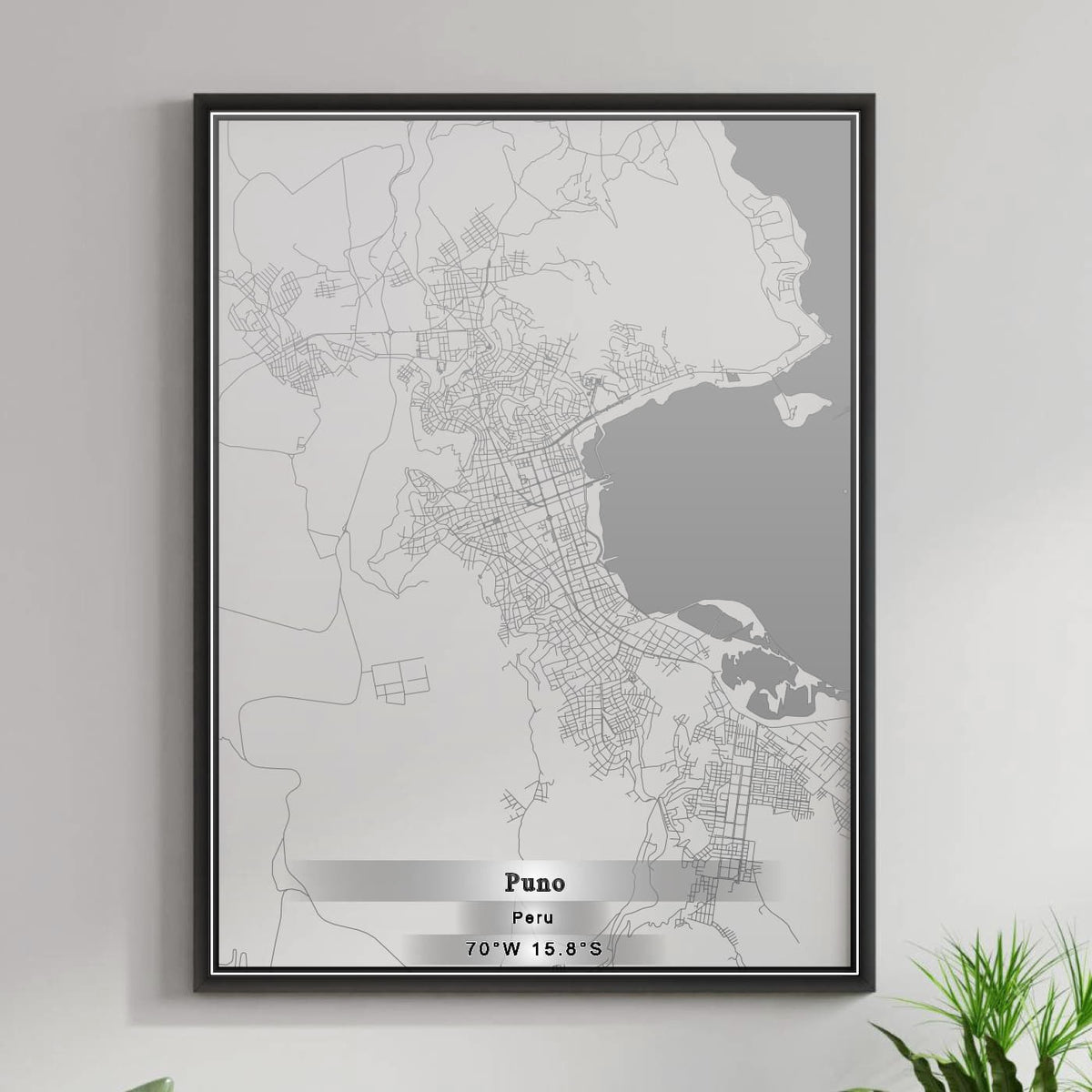 ROAD MAP OF PUNO, PERU BY MAPBAKES