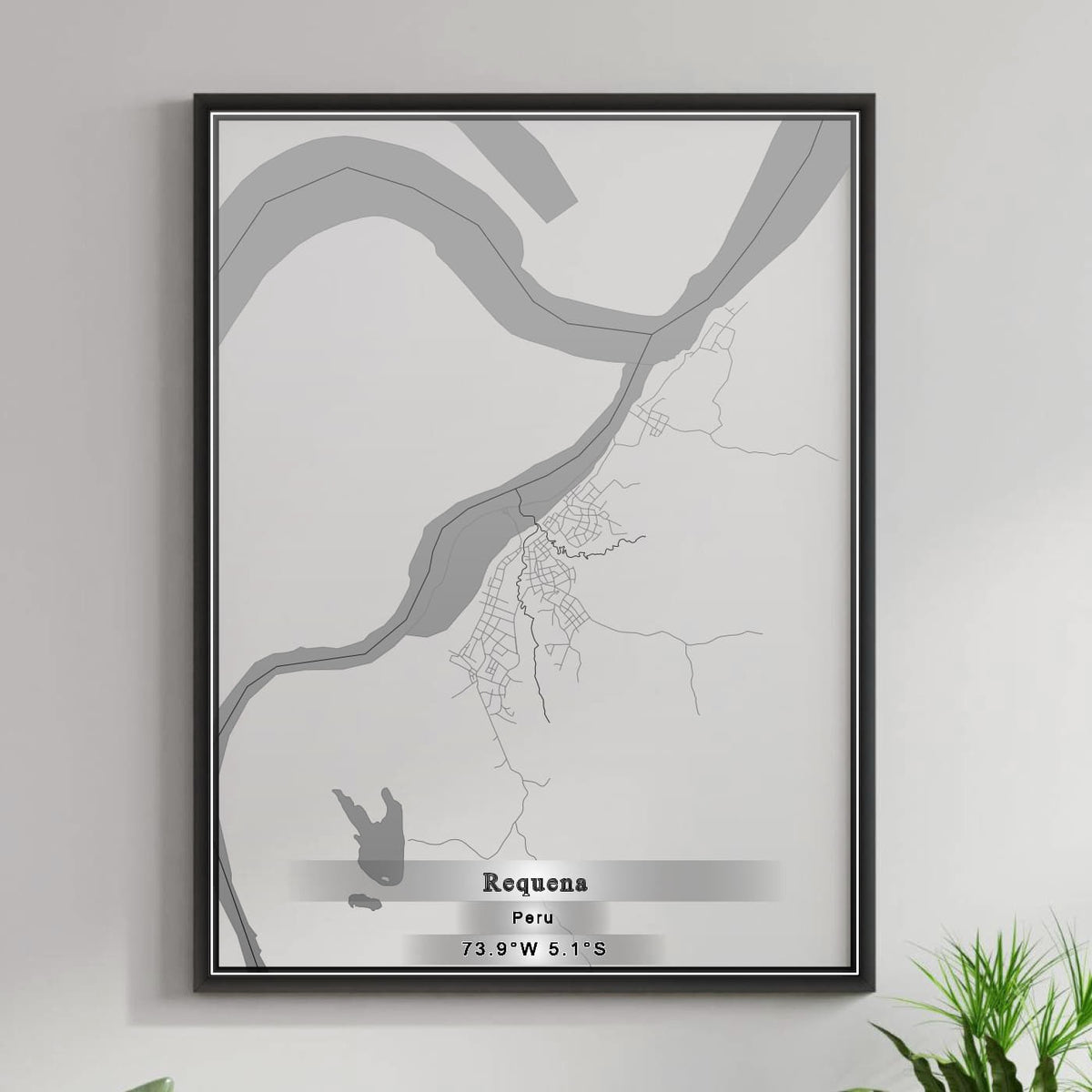 ROAD MAP OF REQUENA, PERU BY MAPBAKES