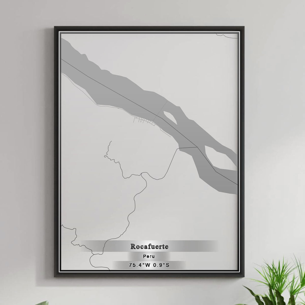 ROAD MAP OF ROCAFUERTE, PERU BY MAPBAKES