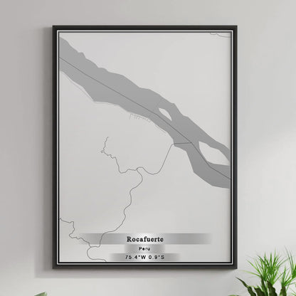 ROAD MAP OF ROCAFUERTE, PERU BY MAPBAKES